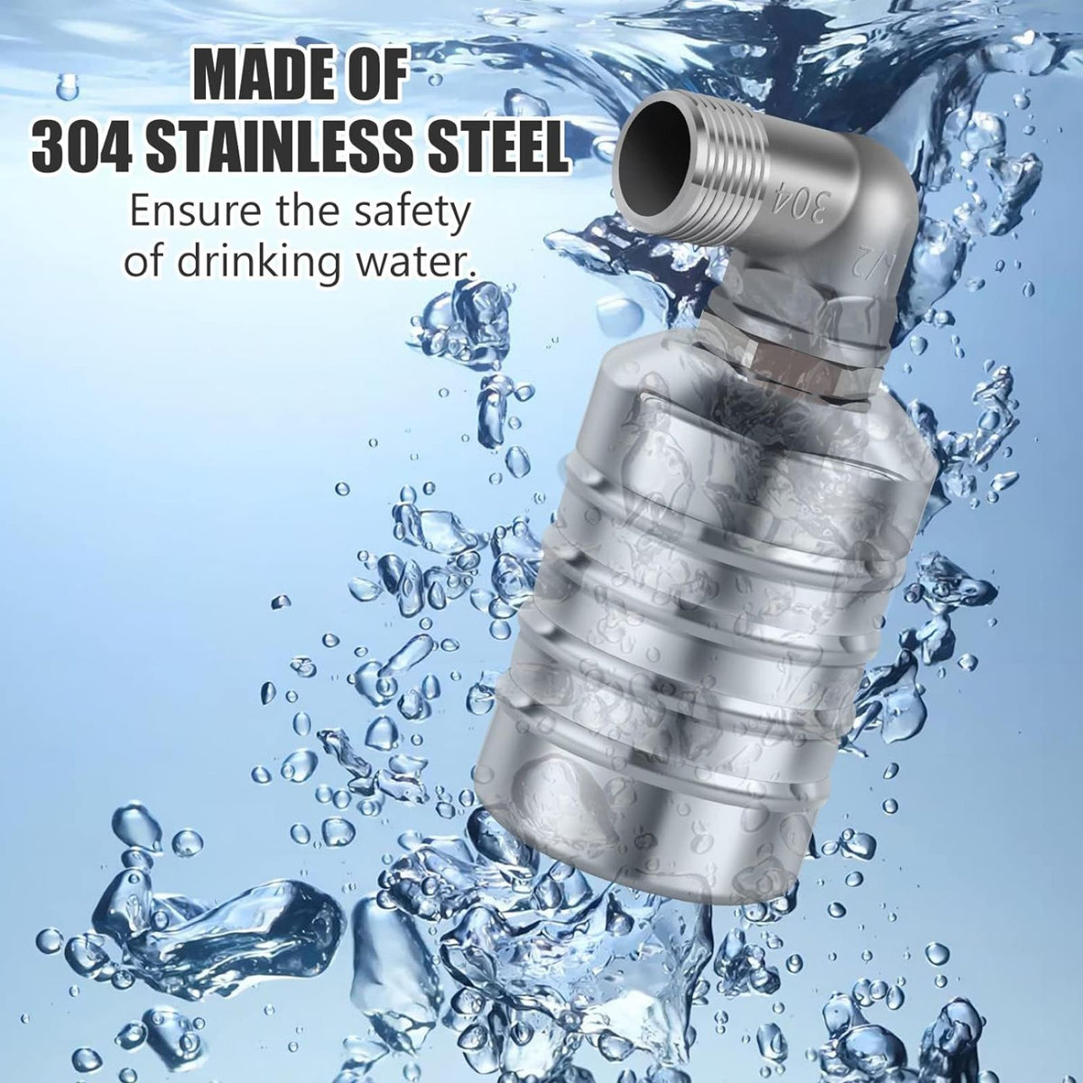 Fully Automatic Water Level Control Valve 4 Point Inlet Side 304 Stainless Steel