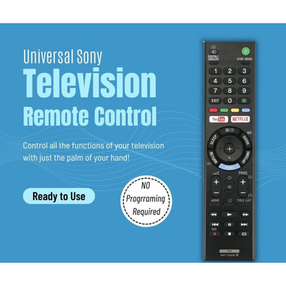 Universal Remote Control Replacement SONY BRAVIA TV NETFLIX LCD LED Series HD 4K