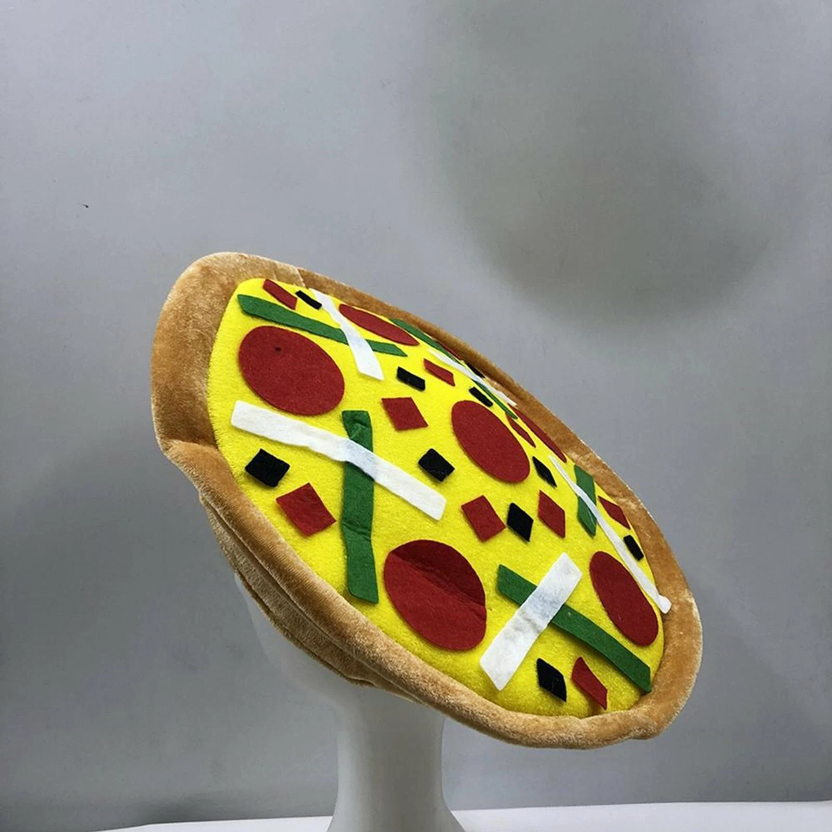 Funny Pizza Hat Italian Party Costume Food Theme Fancy Dress Accessory