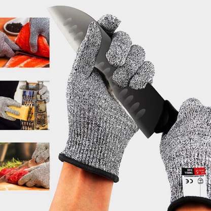 Wire Metal Mesh Butcher Gloves Safety Stainless Steel Cut Proof Stab Resistant L