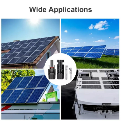 IP67 Solar Panel Connectors 5Pairs Male Female Cable Waterproof