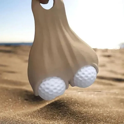 Golf Ball Carry Bag Golf Funny Accessories for Sports Light Brown