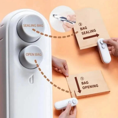 Rechargeable Portable 2 in 1 Magnetic Mini Auto Heat Sealer 1x