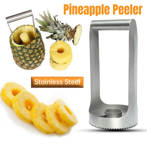 Stainless Steel Pineapple Corer and Peeler Quick and Easy Fruit Prep