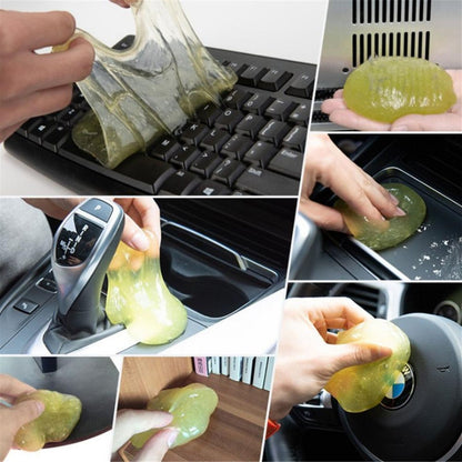 Yellow Slime Laptop Keyboard Car Super Clean Magic Gel Dirt Cleaner
