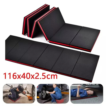 Waterproof Mechanic Folding Kneeling Pad Red Thick Foam Mat for Workshop