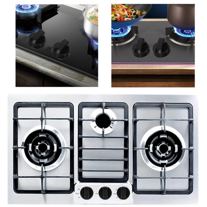 Knobs with Adaptors D Shaft Inserts 5 Sets Universal Electrical Gas Stove Oven