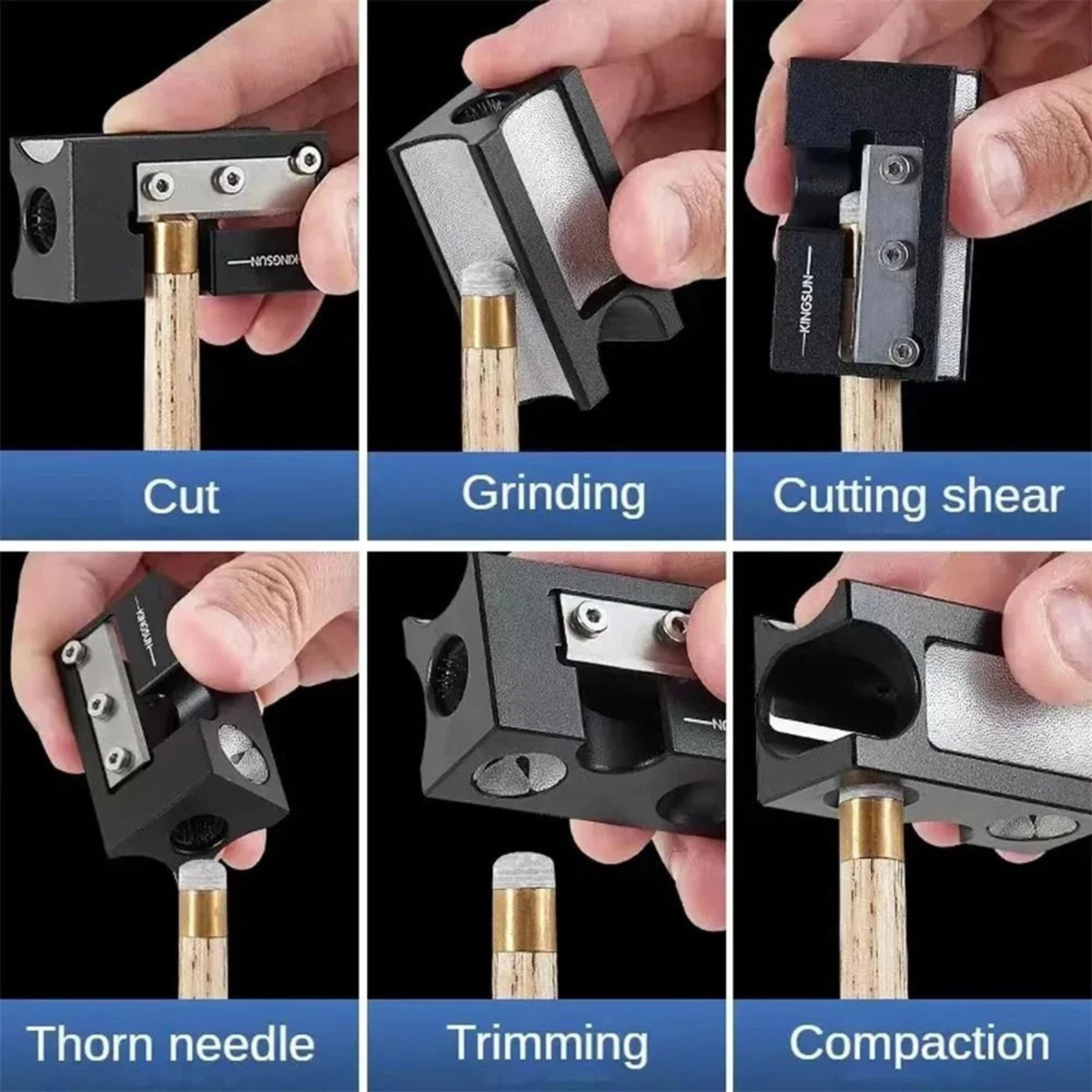 Pool Cue Tip Corrector Rapid Effective Repair Snooker Billiard Tool Use