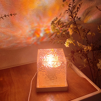 Rechargeable RGB Aurora Cube Lamp Northern Lights Effect 16 Colour Changing