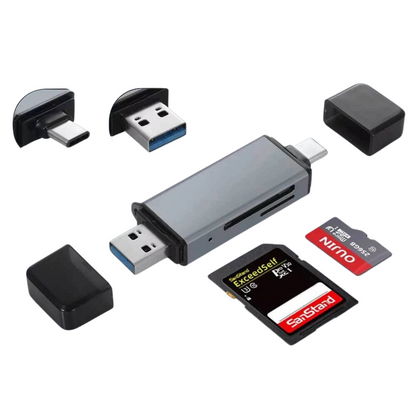 Memory Card Reader USB-C OTG Adapter SD TF Micro For iPhone Samsung Laptop