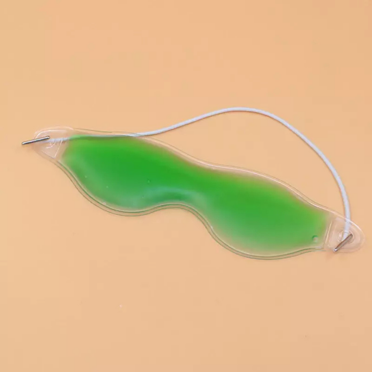 Ice Cool Pad Puffiness Headache Relaxing Gel Eye Mask Warm Hot Heat Green 1x