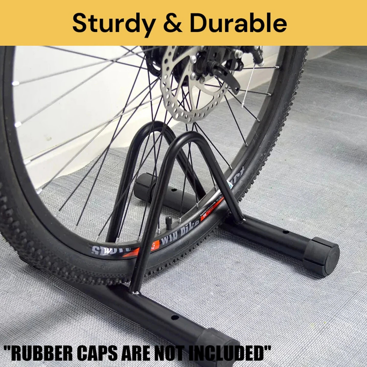 Portable Cycling 1 Bike Stand Parking Floor Bike Rack Storage Steel Holder
