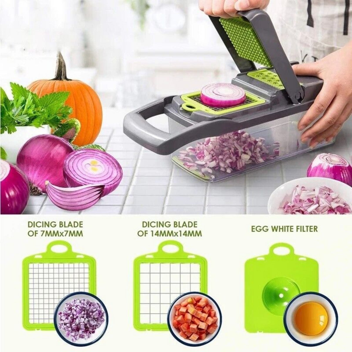Veggie Slicer Cutter Dicer Kitchen Food Choppers Vegetable Food Onion