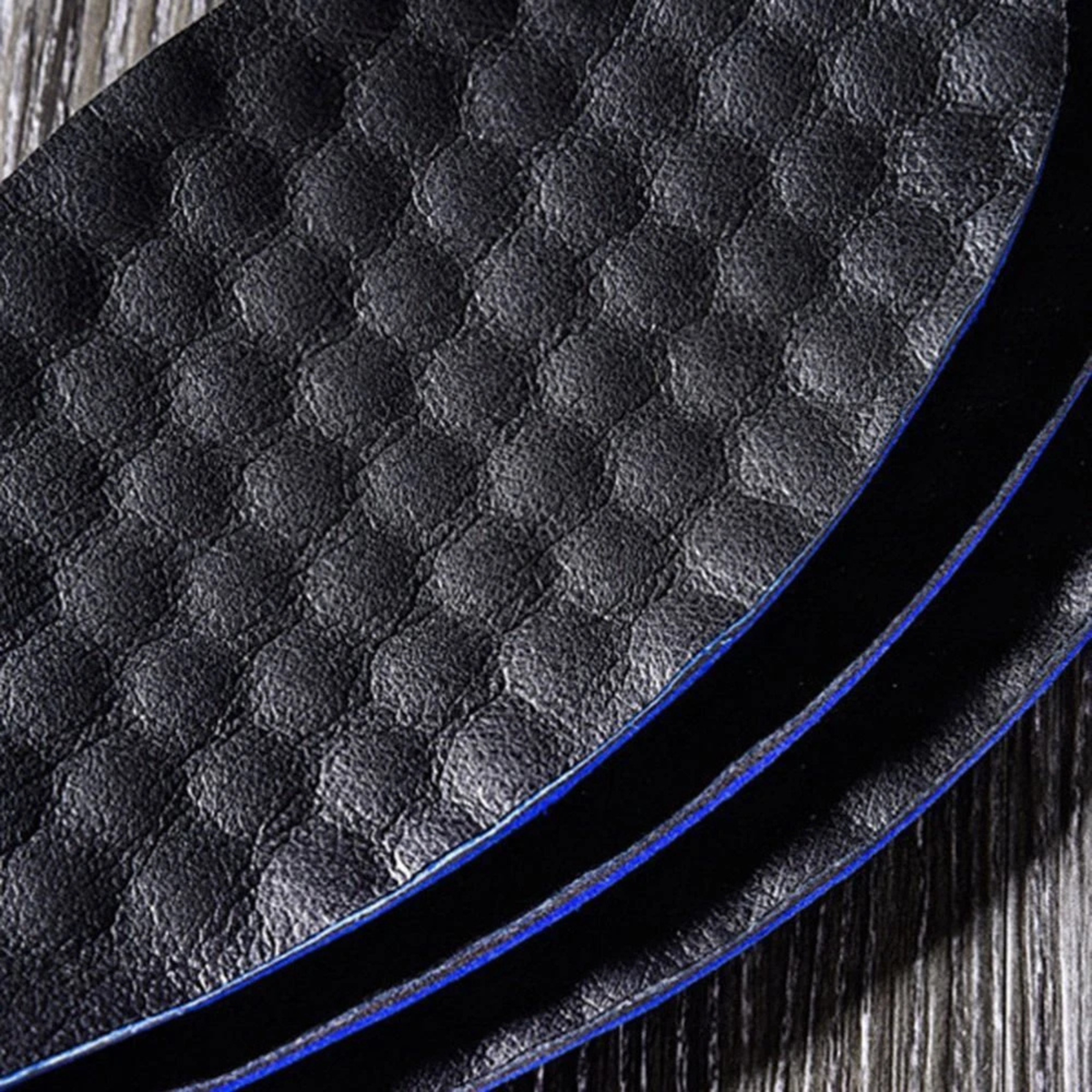Running Insoles Leather Arch Support Shock Absorbing Comfort Black L