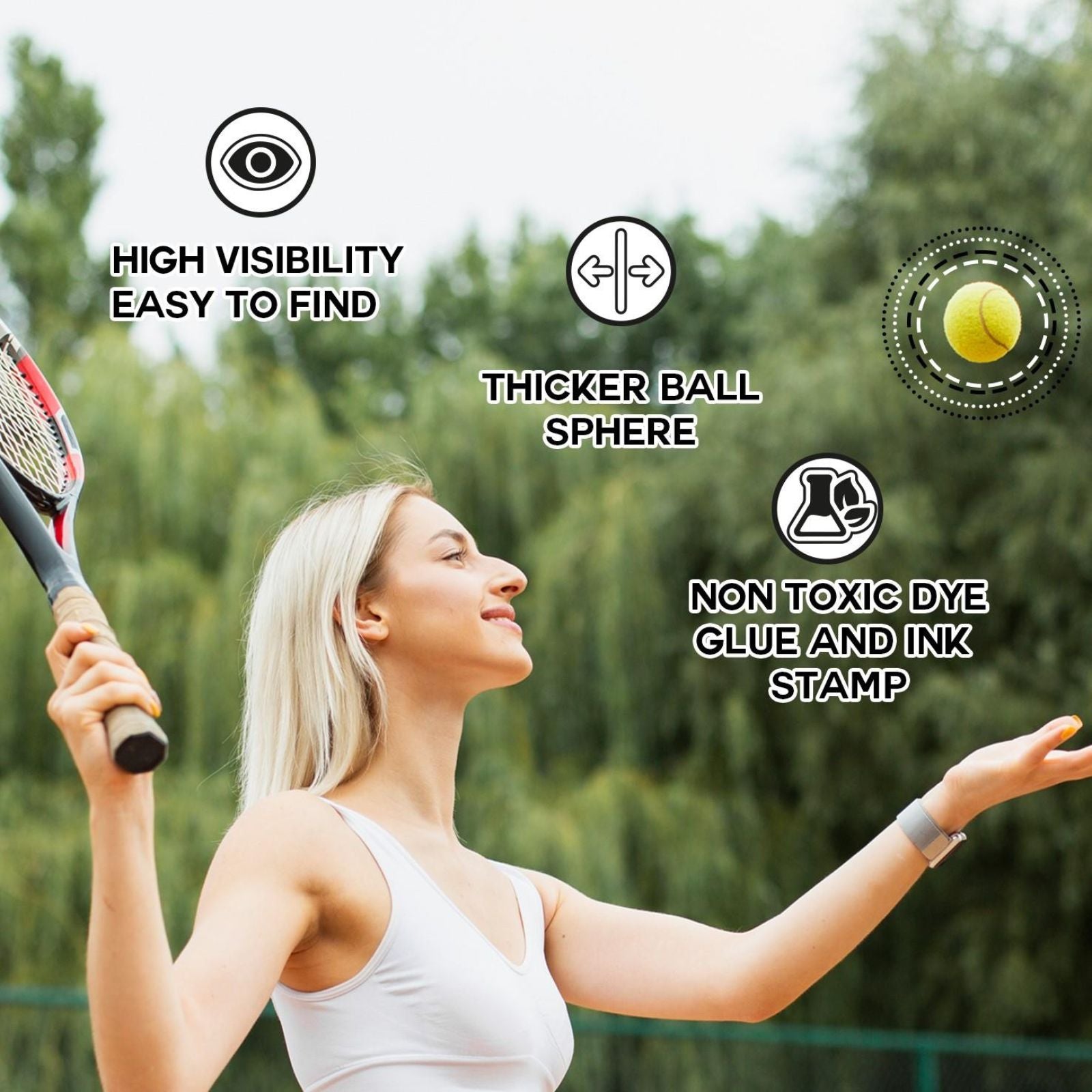 Outdoor Playing Tennis Balls 15x Pack Bulk Green Tennis Balls