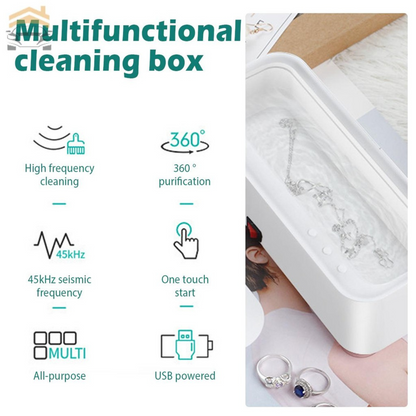 Jewellery Cleaning Machine Ultrasonic Cleaner Sonic Wave Tank Glasses Watch