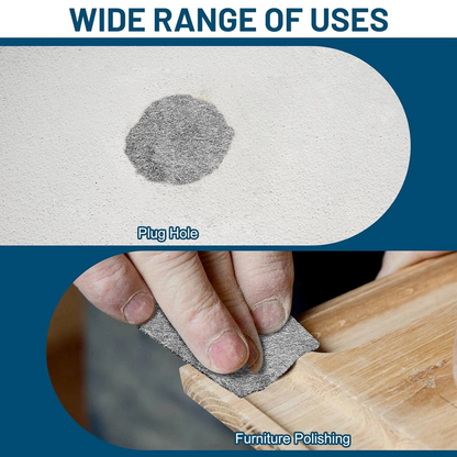 Polishing Grinding Cleaning Remover  Grade 0000 Steel Wire Wool Wrap 3.3m 1 Roll