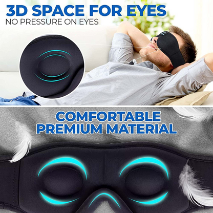 Eye Mask Headphones Earphone Sleep Music Mask 5.0 Wireless Bluetooth Stereo