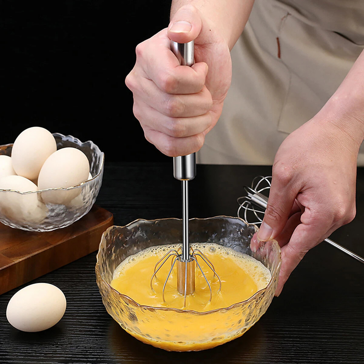 10 Inch Kitchen Semi Automatic Easy Whisk Stainless Steel Mixer