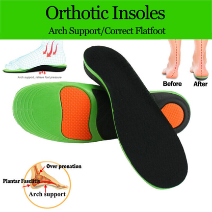 Orthotic Insoles Fasciitis High Plantar Feet Pad Arch Support Flat Foot Insert L