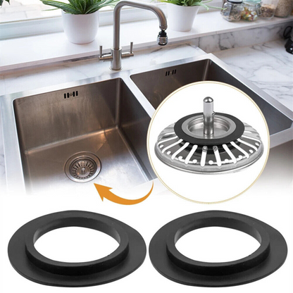 Sink Strainer Washer Seal Ring 5pcs Soft PVC For Kitchen Repair Easy Install B