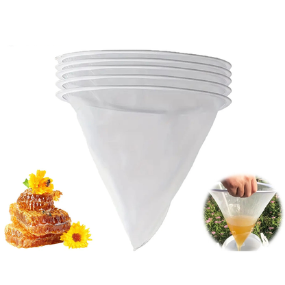 Beekeeping Honey Filter Net Strainer Bag Fine Mesh Apiary Harvest Equipment