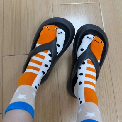 Soft Short Funny Socks Breathable Casual Ankle Socks Cotton Blend 3