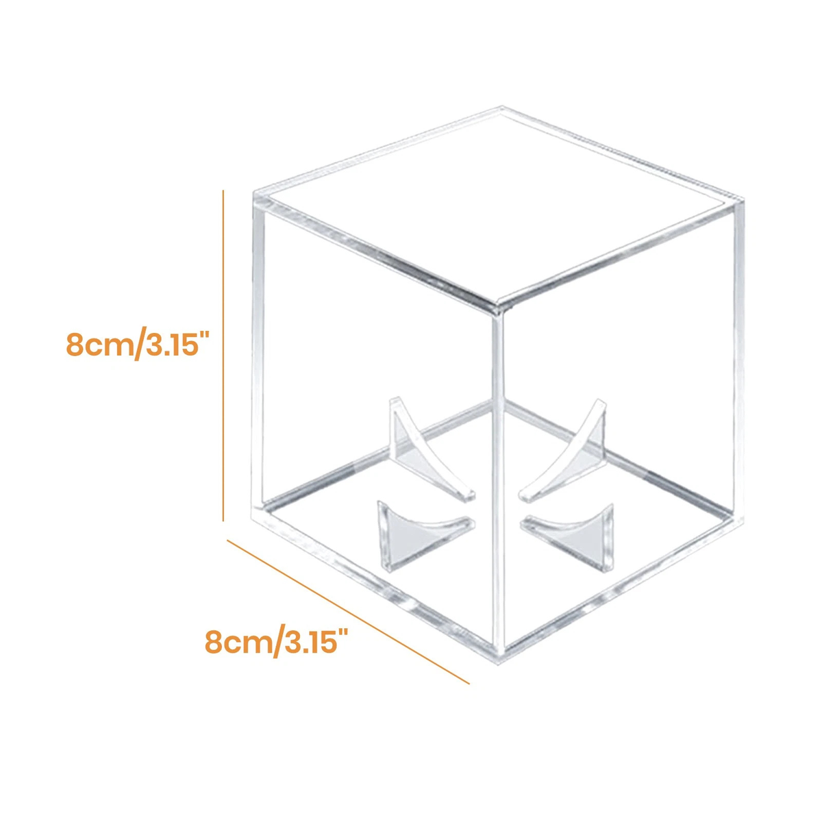 UV Baseball Cube 4x Acrylic Protected Display Case Clear Showcase Storage