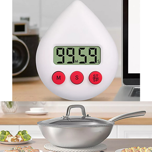 Digital Timer Waterproof Energy Saver White Digital Shower Timer