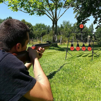 Resetting Air Riffle Gun Game Centra Shooting Target Metal Splatter Archery