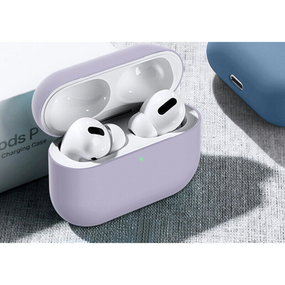 Light Purple Airpods Silicone Case Pro Shockproof Slim Soft Protective Cover