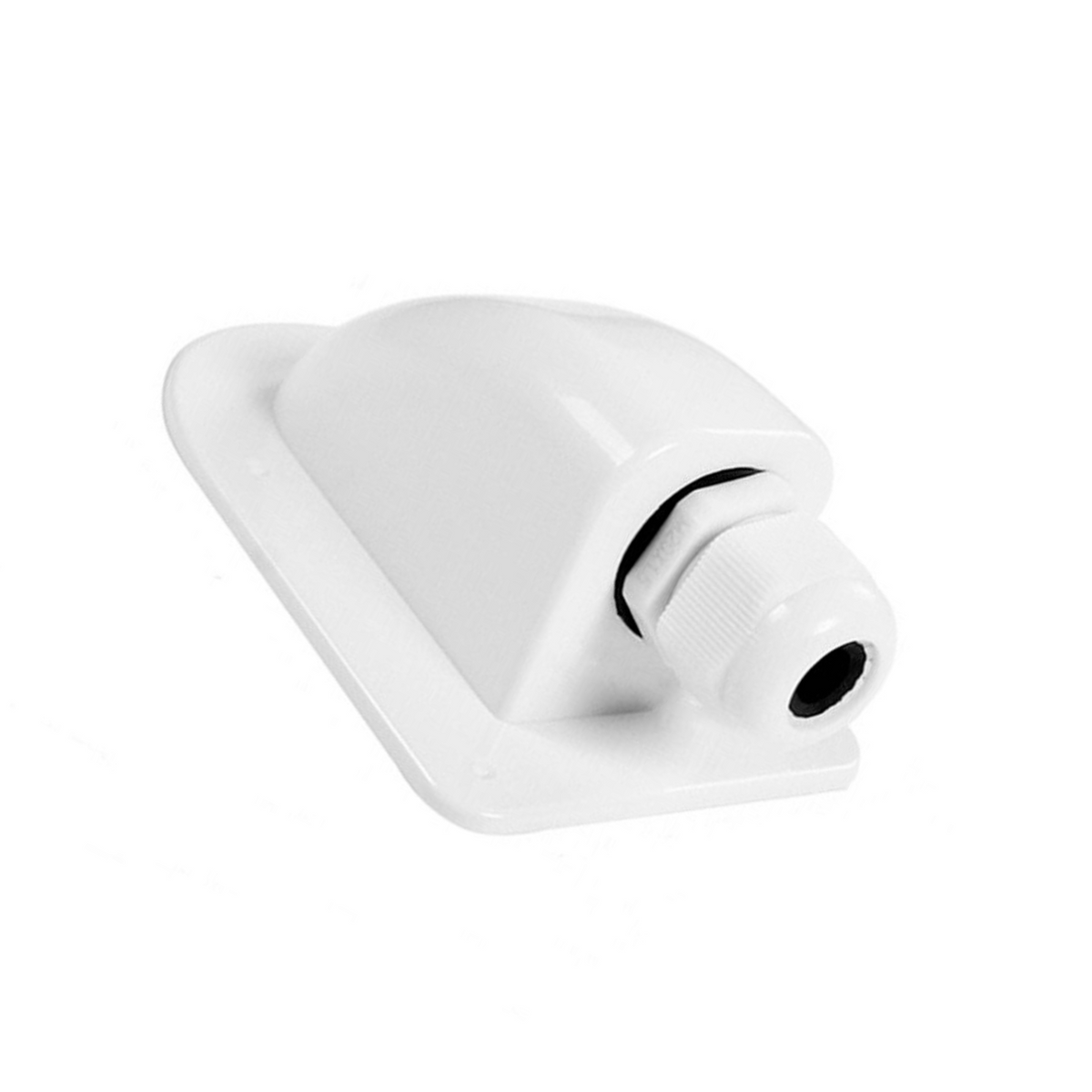 Single Hole Caravan Roof Boat Cable Entry Gland Solar Panel Mounting White