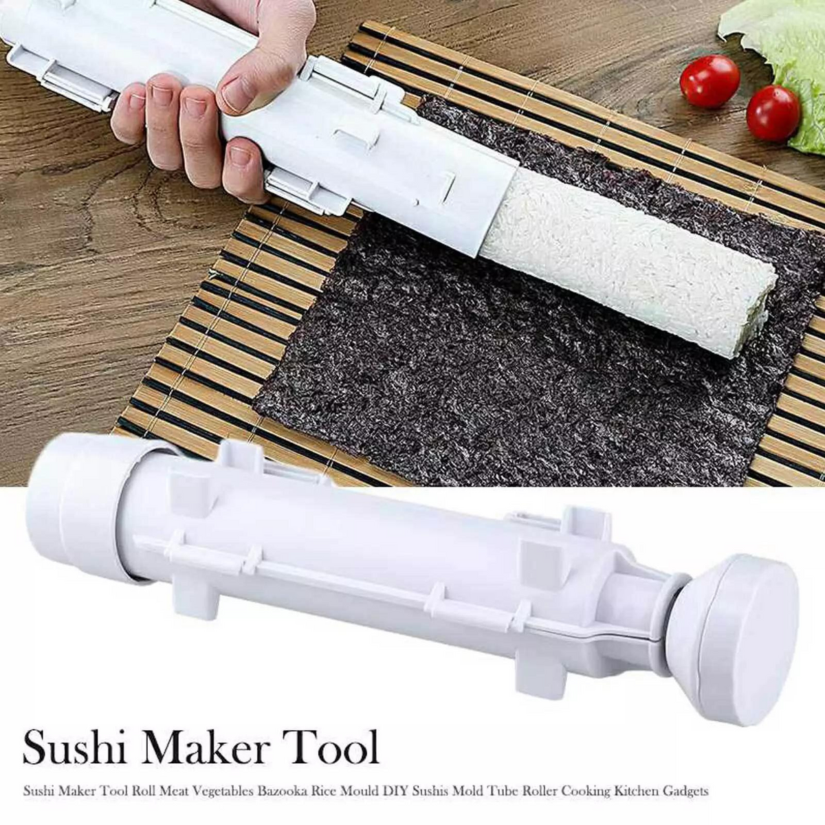 Kitchen Tool DIY Sushi Maker Rice Roller Mold Set for Beginners