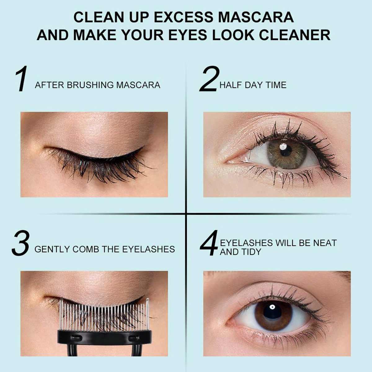 Mascara Lash Separator Eyelash Comb Curl Lift Makeup Brush Beauty Tool