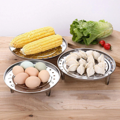 Stainless Steel Steamer Basket Set 3pcs Folding Cooking Tool