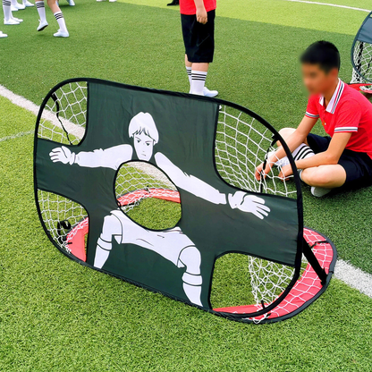 Portable Kids Soccer Goal Pop Up Net Outdoor Fun Training Game Practice