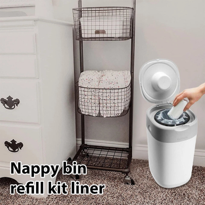 Tommee Compatible Nappy Bin Refill Kit 200m Approx 20 Refills
