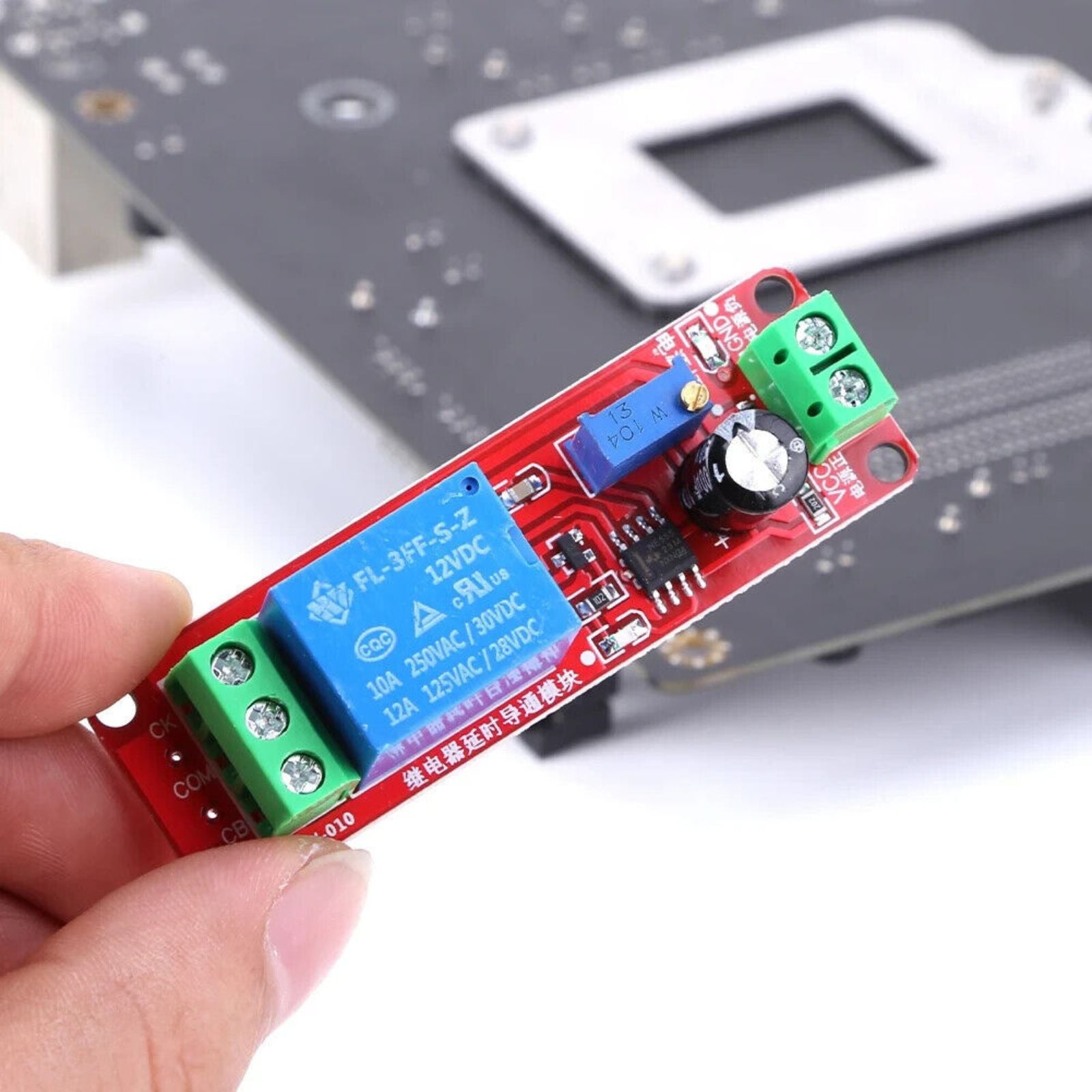 Monostable Switch Relay Module Adjustable Delay Timer 12V NE555