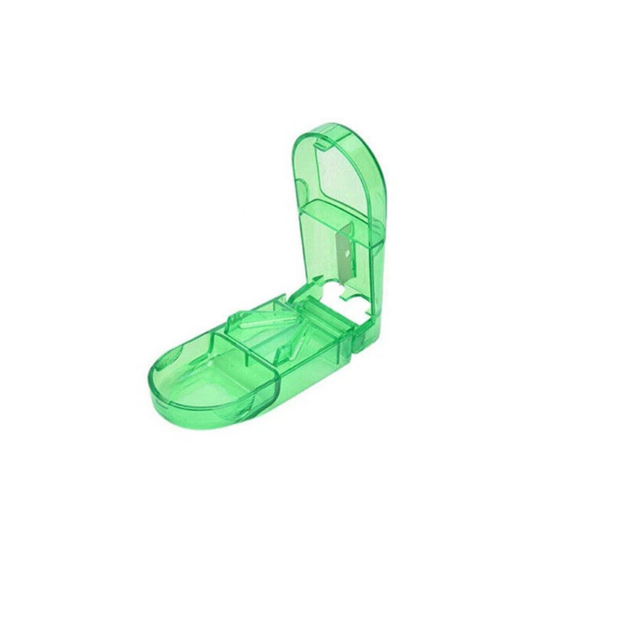 Portable Pill Cutter Green Tablet Vitamin Splitter Sharp Blade for Travel