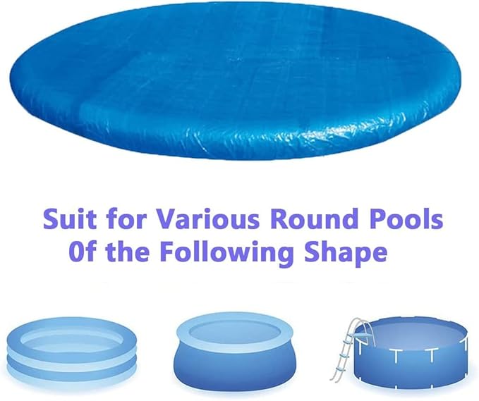 Outdoor Garden Paddling Family Pools Round Swimming Pool Cover Protector 370cm