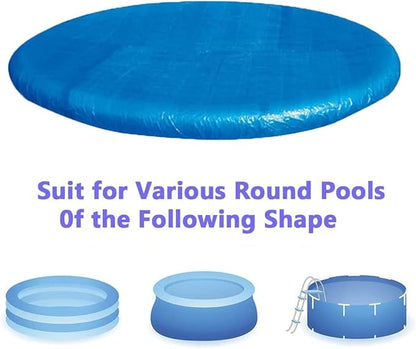 Outdoor Garden Paddling Family Pools Round Swimming Pool Cover Protector 370cm