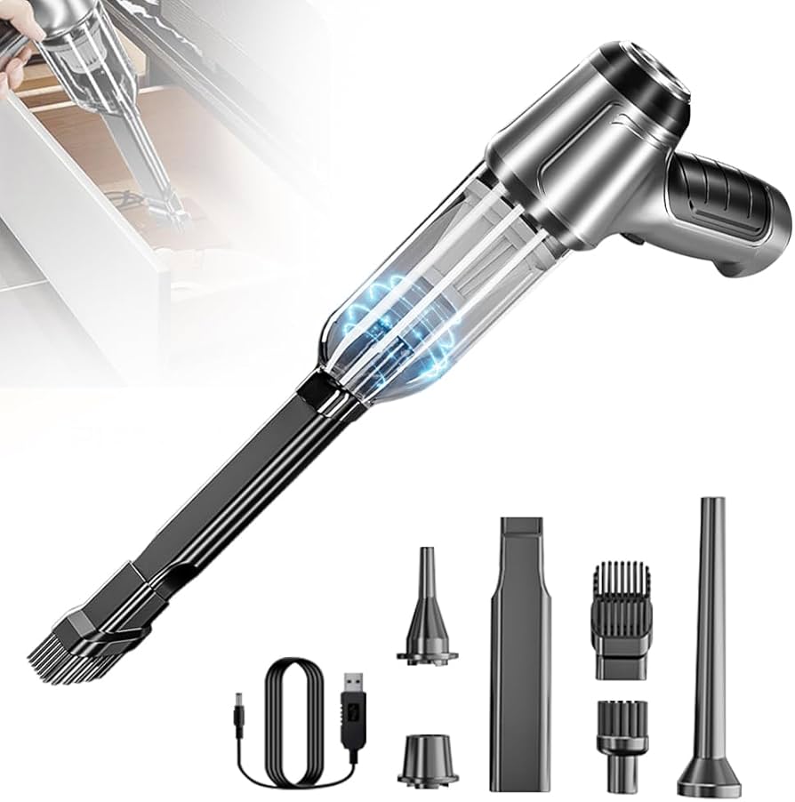 Handheld Wireless Home & Car Vacuum with Dust Blower 95000PA Mini Air Duster