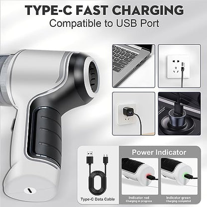 Handheld Wireless Home & Car Vacuum with Dust Blower 95000PA Mini Air Duster