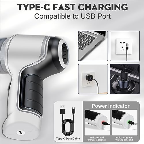 Handheld Wireless Home & Car Vacuum with Dust Blower 95000PA Mini Air Duster