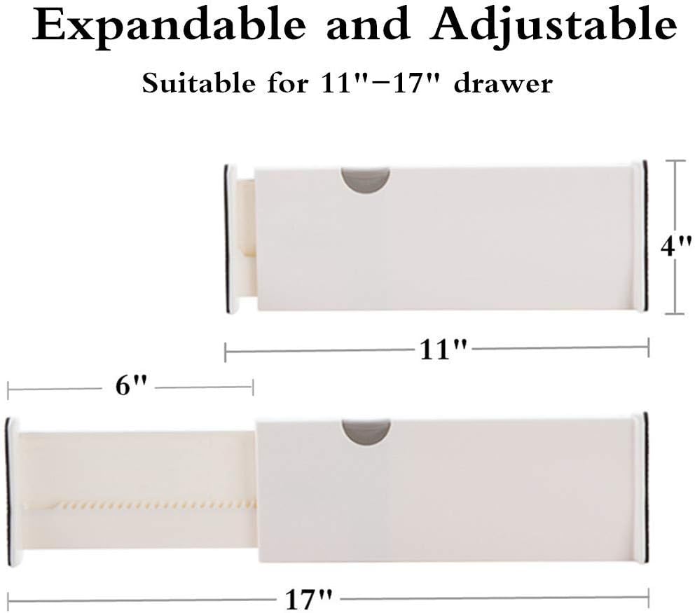 12PCS Bedroom Desk Dresser Adjustable Drawer Divider Partition Board Organizer