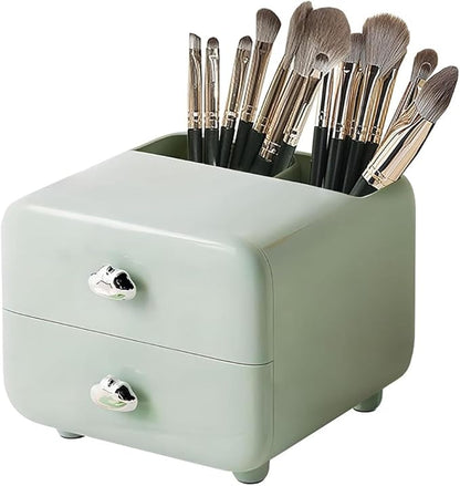 Storage Drawer Box Office Children Desk Multifunctional Desktop Organizer Green