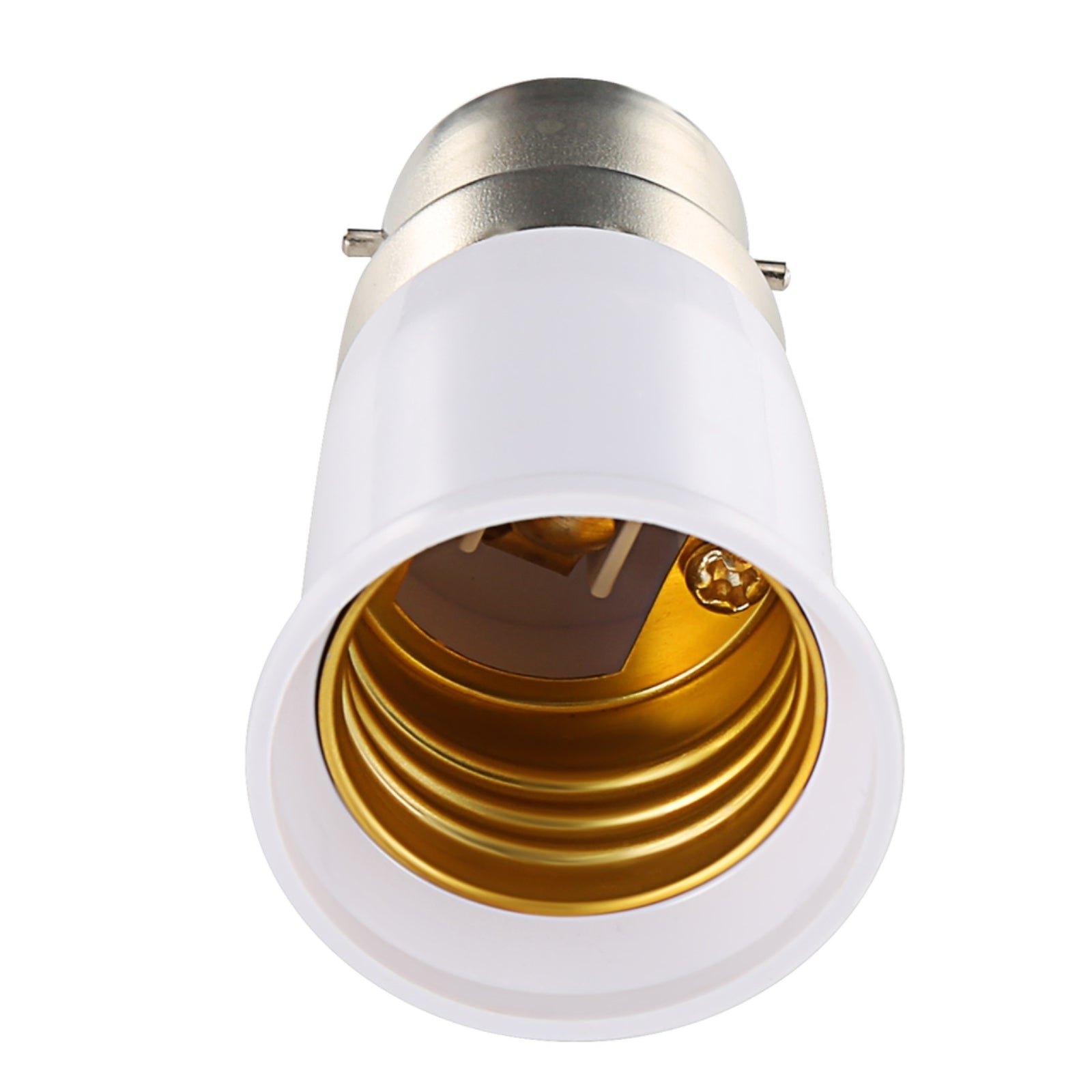 4x Bayonet Lamp Base To Edison E27 Bulb Screw Light Socket Adapter B22 To E27