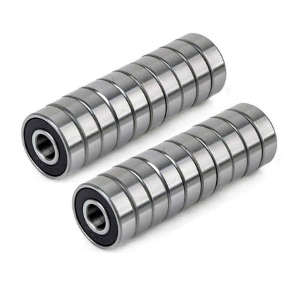 20pcs Longboard Skate Wheel 608rs Bearings Skateboard Scooter Roller Sealed Ball