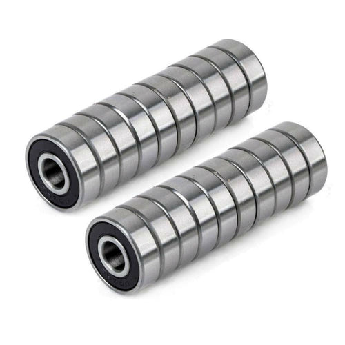 20pcs Longboard Skate Wheel 608rs Bearings Skateboard Scooter Roller Sealed Ball