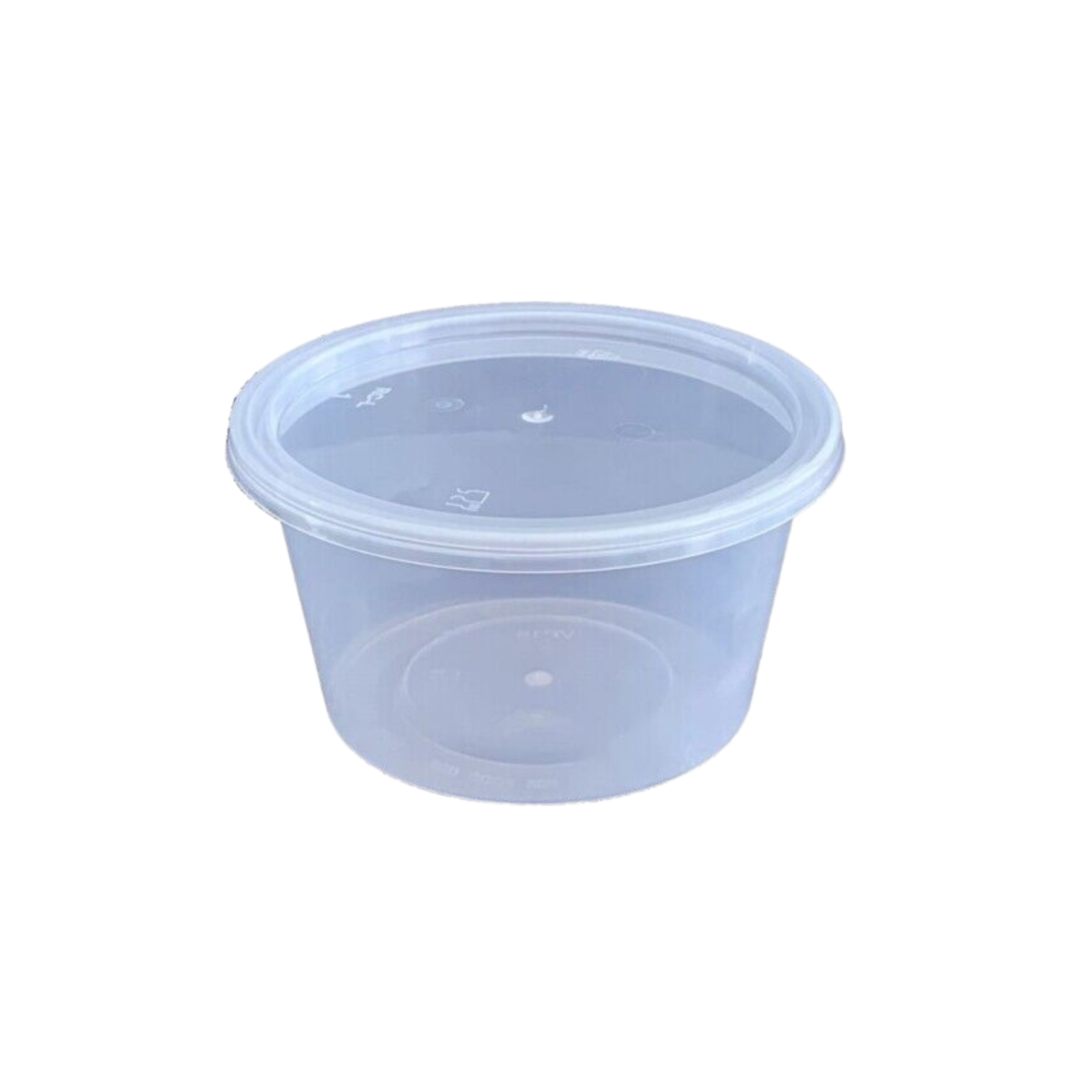 Reusable Takeaway Plastic Storage Tubs Premium Round Plastic Food Container 16oz